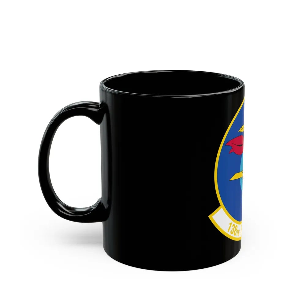 138 Fighter Squadron (U.S. Air Force) Black Coffee Mug-Go Mug Yourself