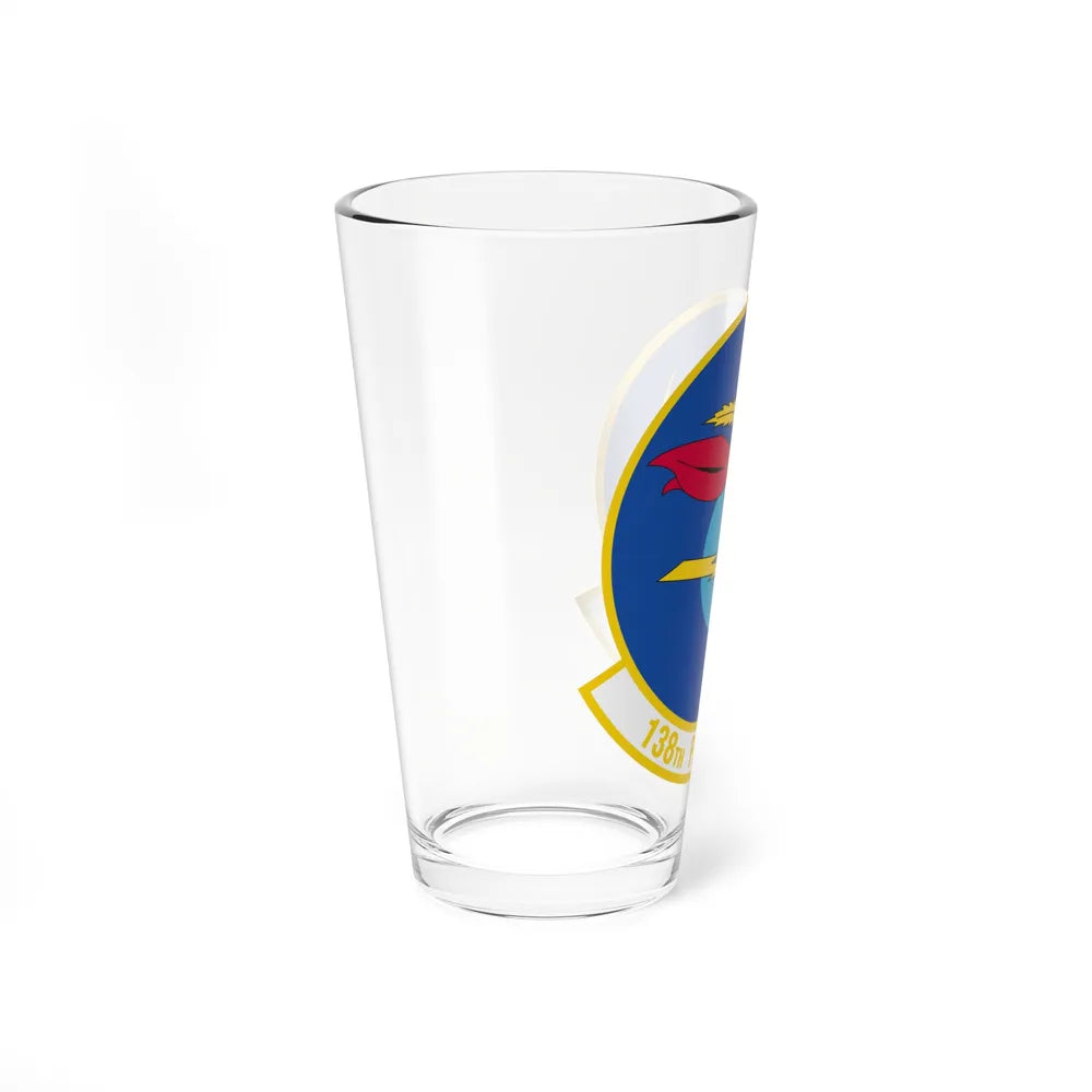 138 Fighter Squadron (U.S. Air Force) Pint Glass 16oz-Go Mug Yourself