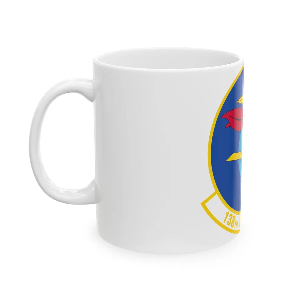 138 Fighter Squadron (U.S. Air Force) White Coffee Mug-Go Mug Yourself