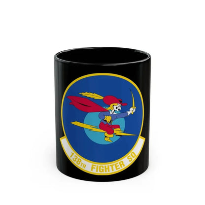 138 Fighter Squadron (U.S. Air Force) Black Coffee Mug 11oz - Go Mug Yourself
