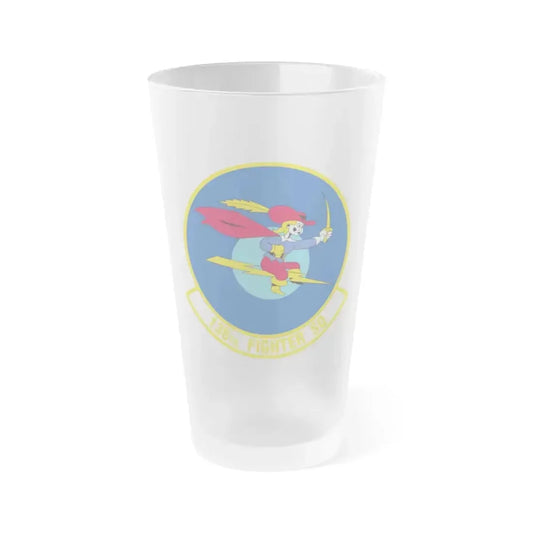 138 Fighter Squadron (U.S. Air Force) Frosted Pint Glass 16oz 16oz Frosted - Go Mug Yourself