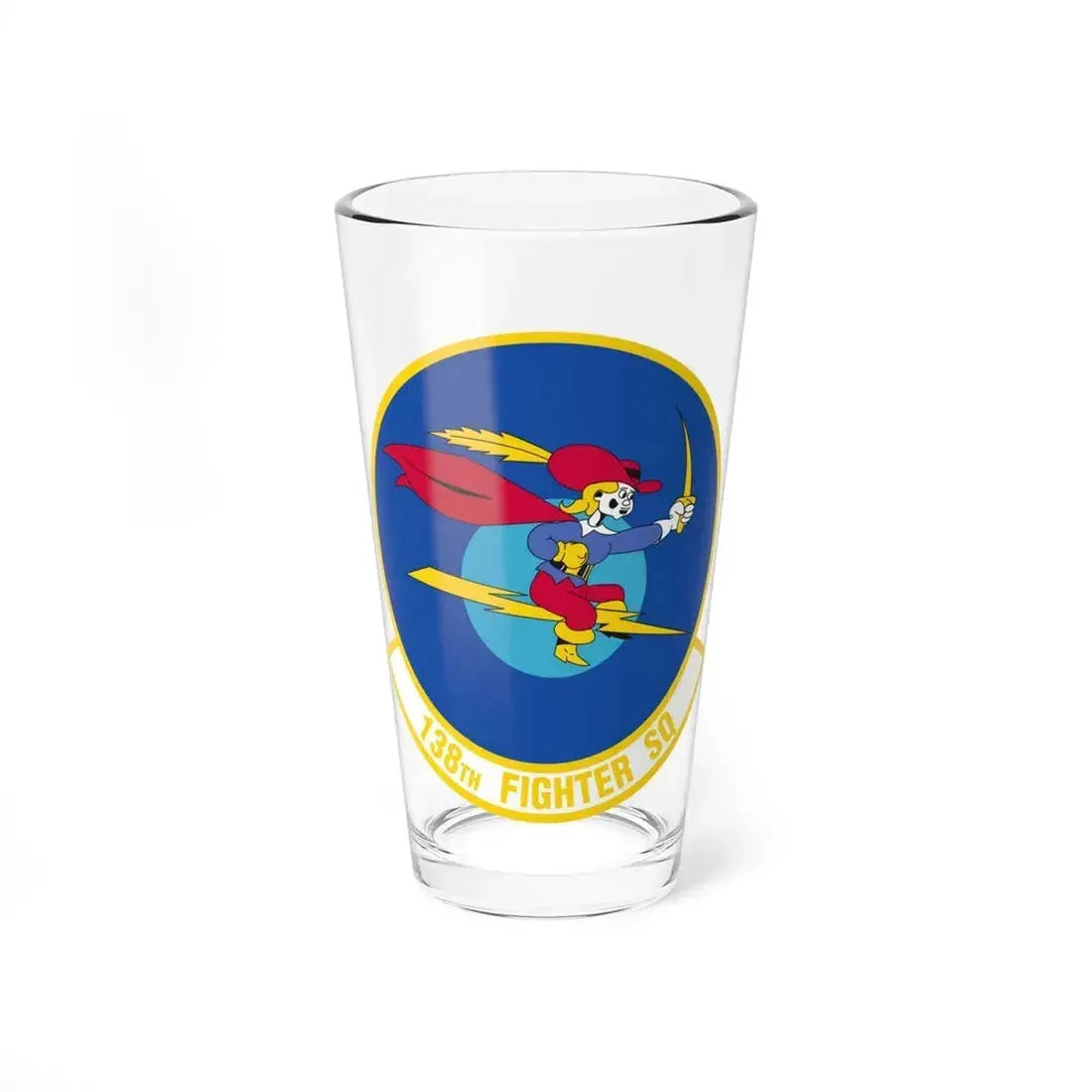 138 Fighter Squadron (U.S. Air Force) Pint Glass 16oz 16oz - Go Mug Yourself