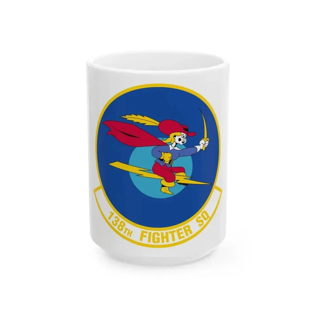 138 Fighter Squadron (U.S. Air Force) White Coffee Mug 15oz - Go Mug Yourself