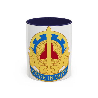 138 Maintenance Battalion (U.S. Army) Accent Coffee Mug-11oz-Navy-Go Mug Yourself