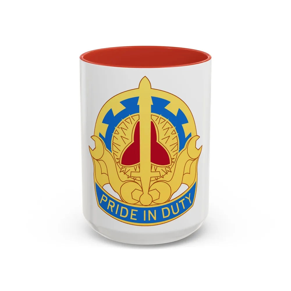 138 Maintenance Battalion (U.S. Army) Accent Coffee Mug-11oz-Light Blue-Go Mug Yourself