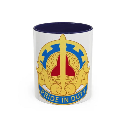 138 Maintenance Battalion (U.S. Army) Accent Coffee Mug 11oz Navy - Go Mug Yourself