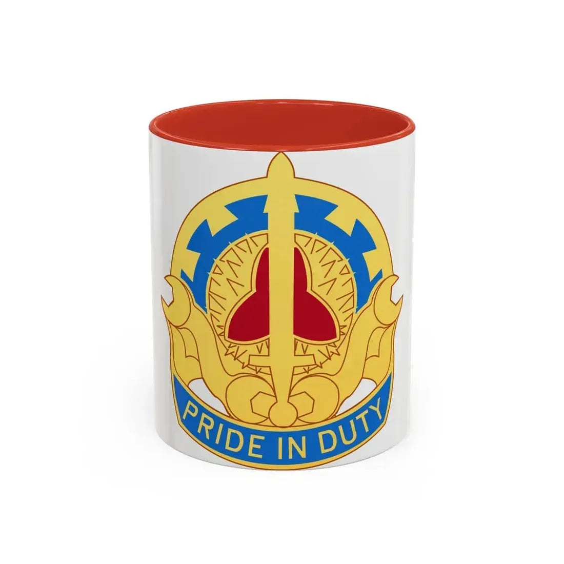 138 Maintenance Battalion (U.S. Army) Accent Coffee Mug 11oz Red - Go Mug Yourself