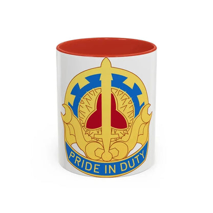 138 Maintenance Battalion (U.S. Army) Accent Coffee Mug 11oz Red - Go Mug Yourself