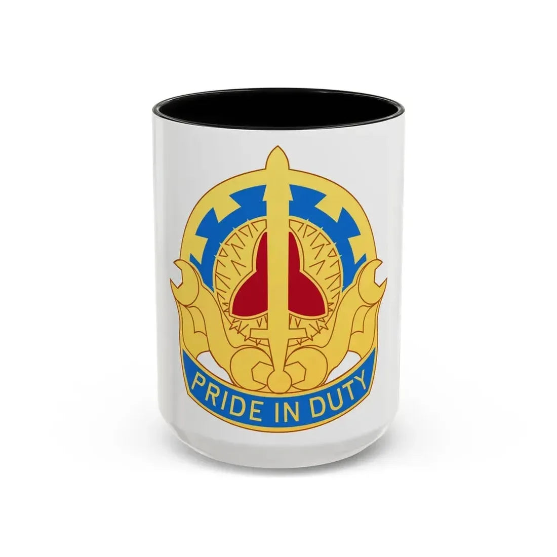 138 Maintenance Battalion (U.S. Army) Accent Coffee Mug 15oz Black - Go Mug Yourself