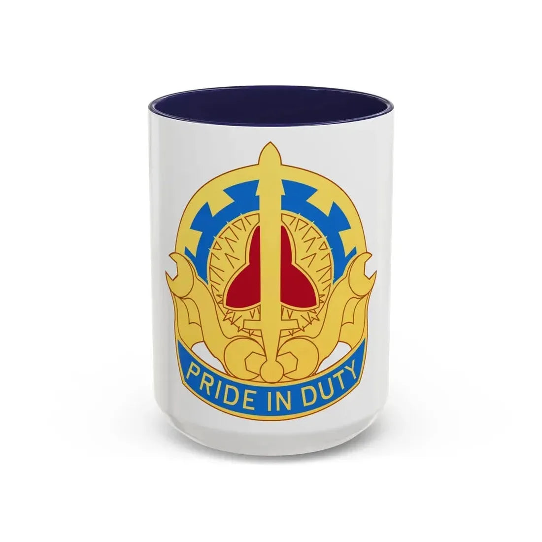 138 Maintenance Battalion (U.S. Army) Accent Coffee Mug 15oz Navy - Go Mug Yourself