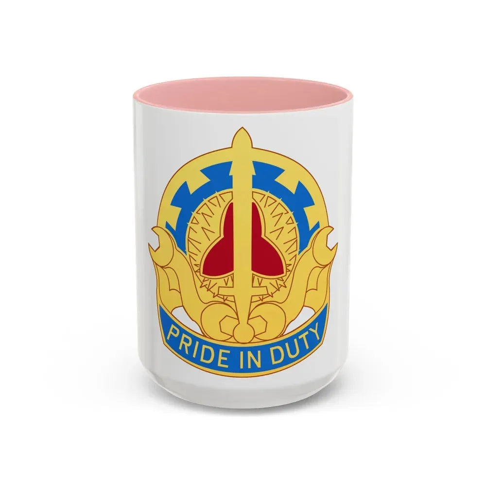 138 Maintenance Battalion (U.S. Army) Accent Coffee Mug 15oz Pink - Go Mug Yourself