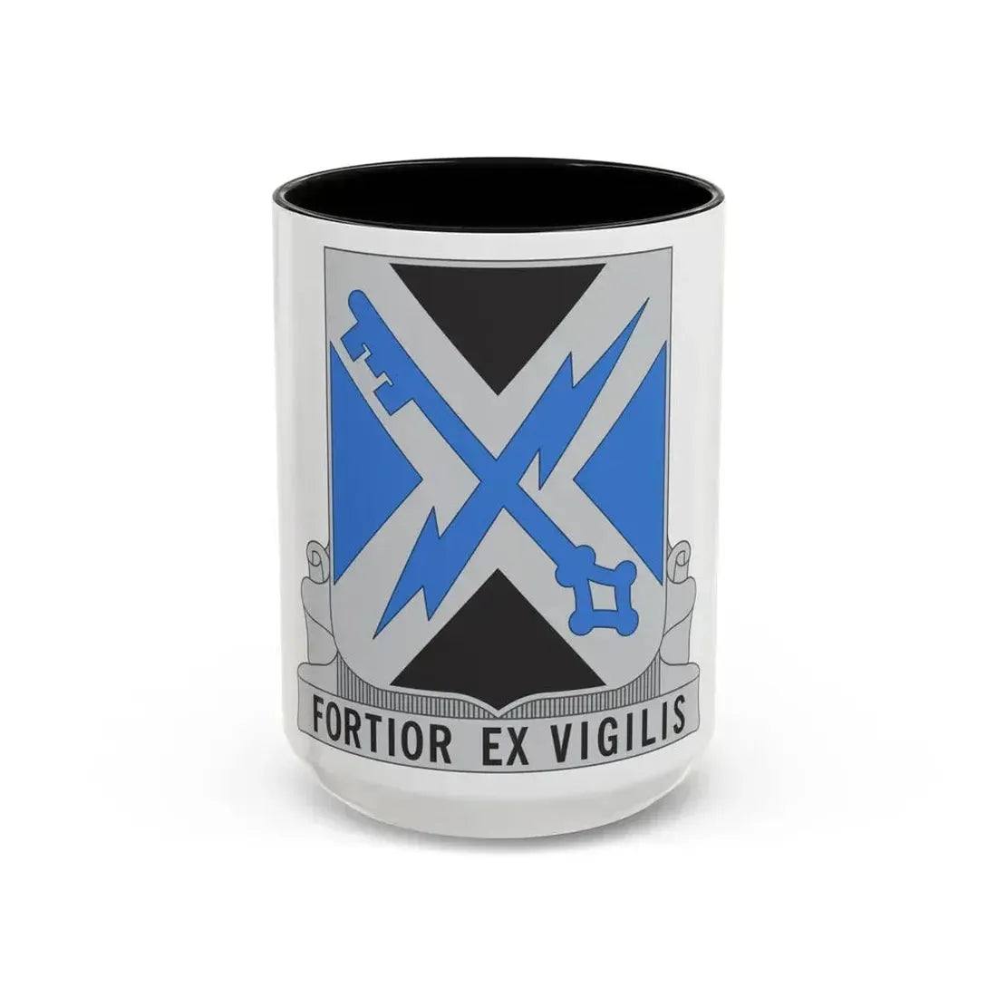 138 Military Intelligence Battalion (U.S. Army) Accent Coffee Mug 15oz Black - Go Mug Yourself