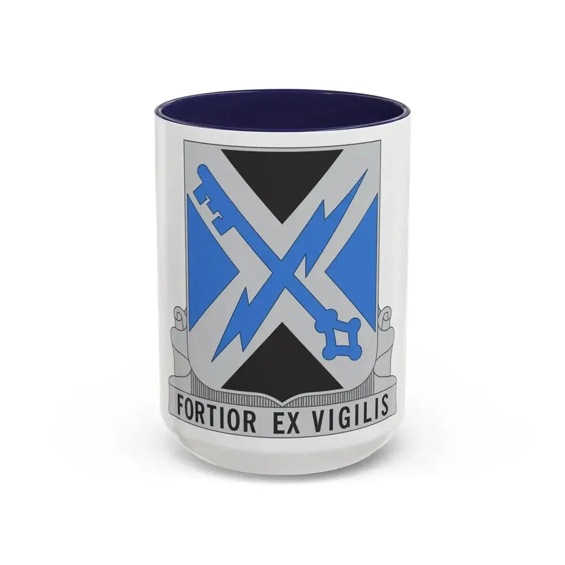 138 Military Intelligence Battalion (U.S. Army) Accent Coffee Mug 15oz Navy - Go Mug Yourself
