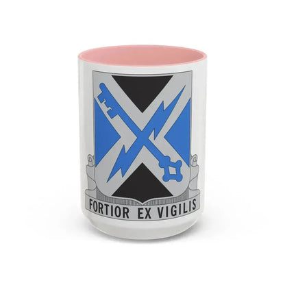 138 Military Intelligence Battalion (U.S. Army) Accent Coffee Mug 15oz Pink - Go Mug Yourself