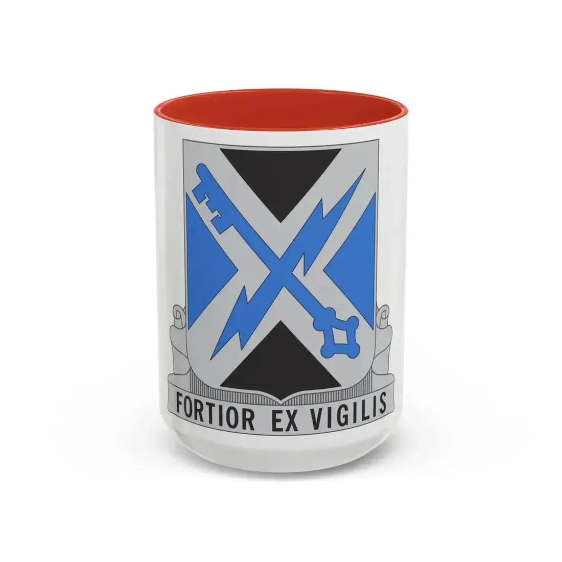 138 Military Intelligence Battalion (U.S. Army) Accent Coffee Mug 15oz Red - Go Mug Yourself