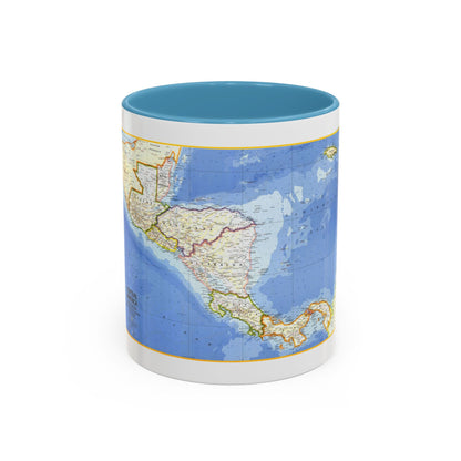 Central America (1973) (Map) Accent Coffee Mug