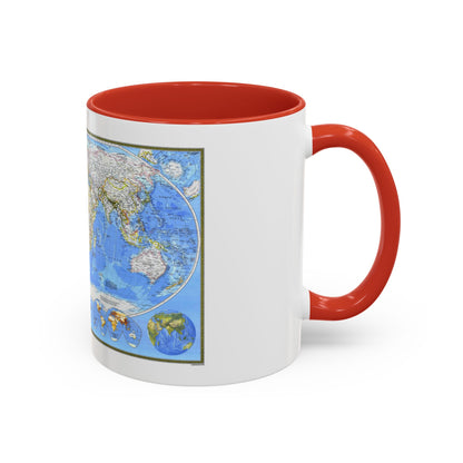 World Map (1988) (Map) Accent Coffee Mug