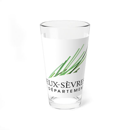 Flag of the Department of Deux-Sevres (France) Pint Glass 16oz