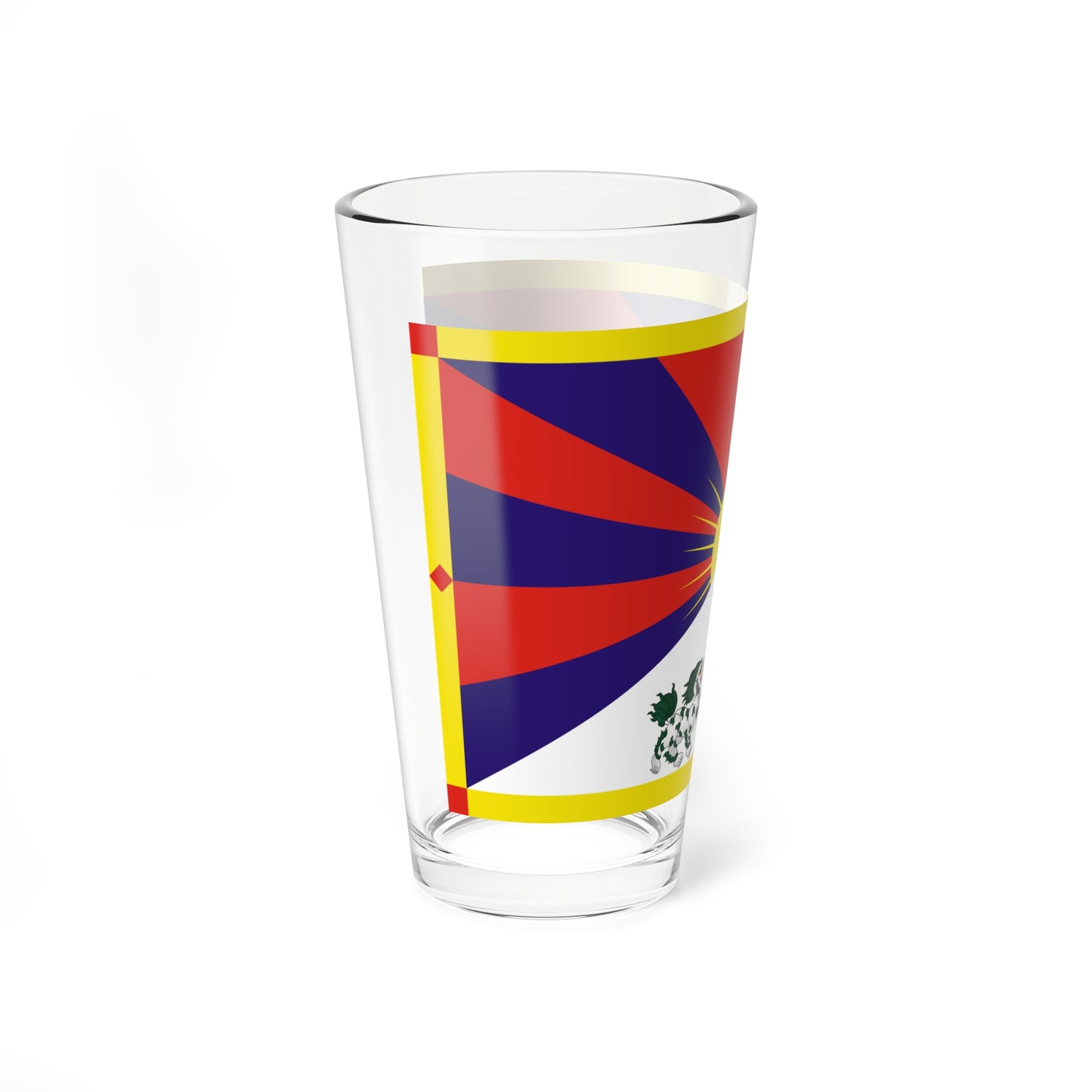 Flag of Tibet 1916-1951 (China) Pint Glass 16oz