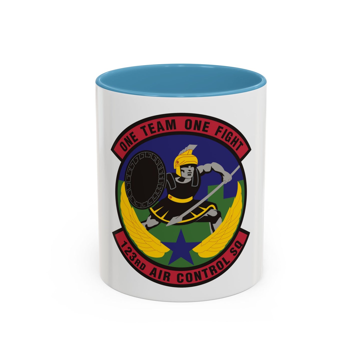 123d Air Control Squadron (U.S. Air Force) Accent Coffee Mug