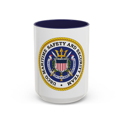 USCG Maritime Safety And Security Team (U.S. Coast Guard) Accent Coffee Mug