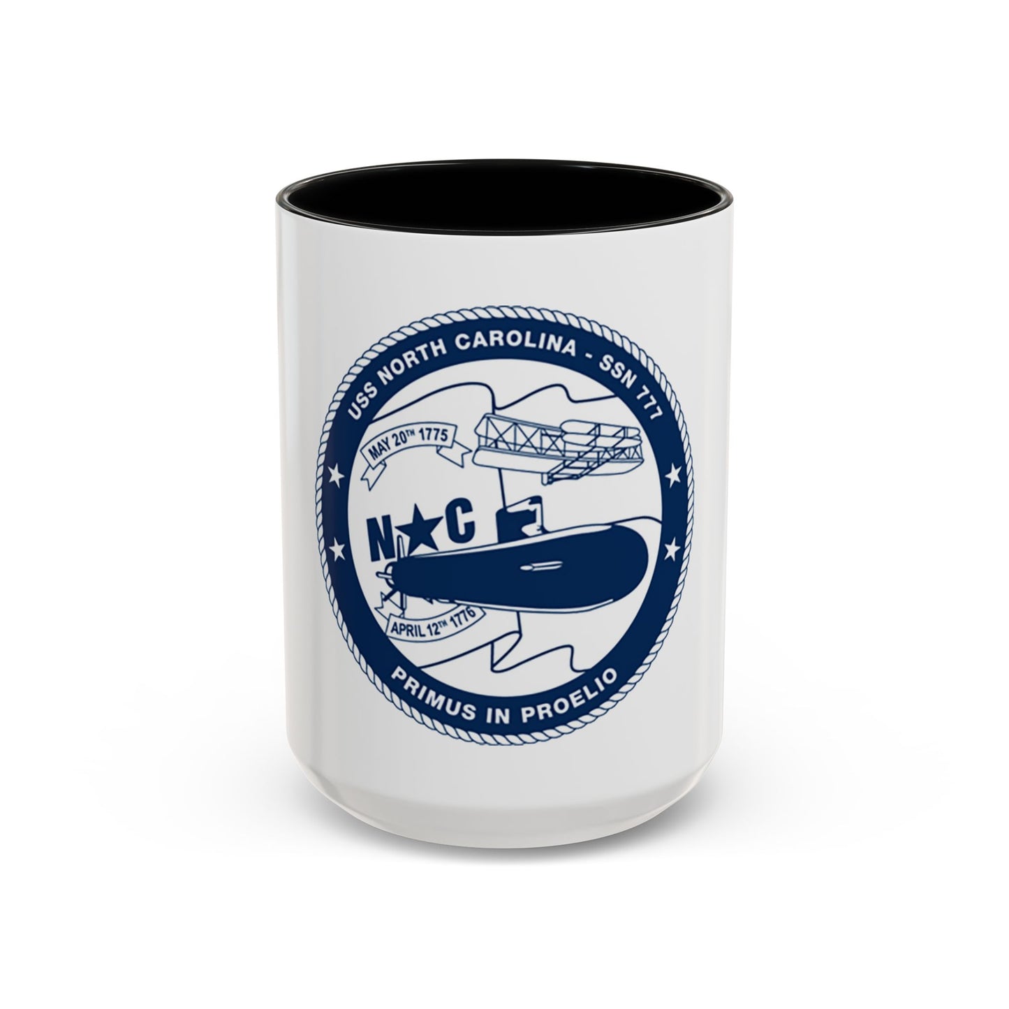 USS North Carolina SSN 777 (U.S. Coast Guard) Accent Coffee Mug