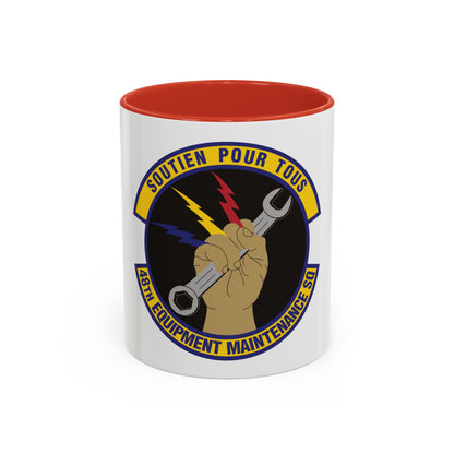 48th Equipment Maintenance Squadron (U.S. Air Force) Accent Coffee Mug