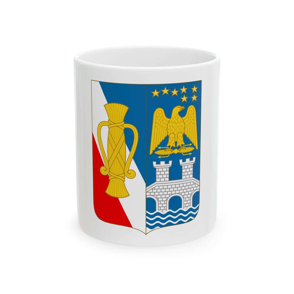 Arms of Bernadotte - White Coffee Mug