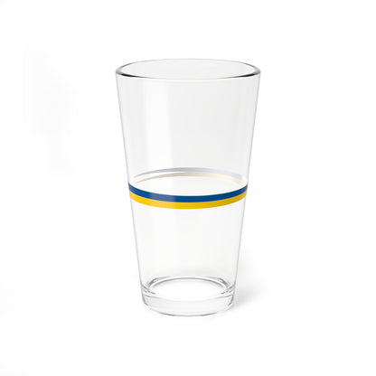 Naval Rank Flag of Sweden - Orlogsvimpel (Sweden) Pint Glass 16oz