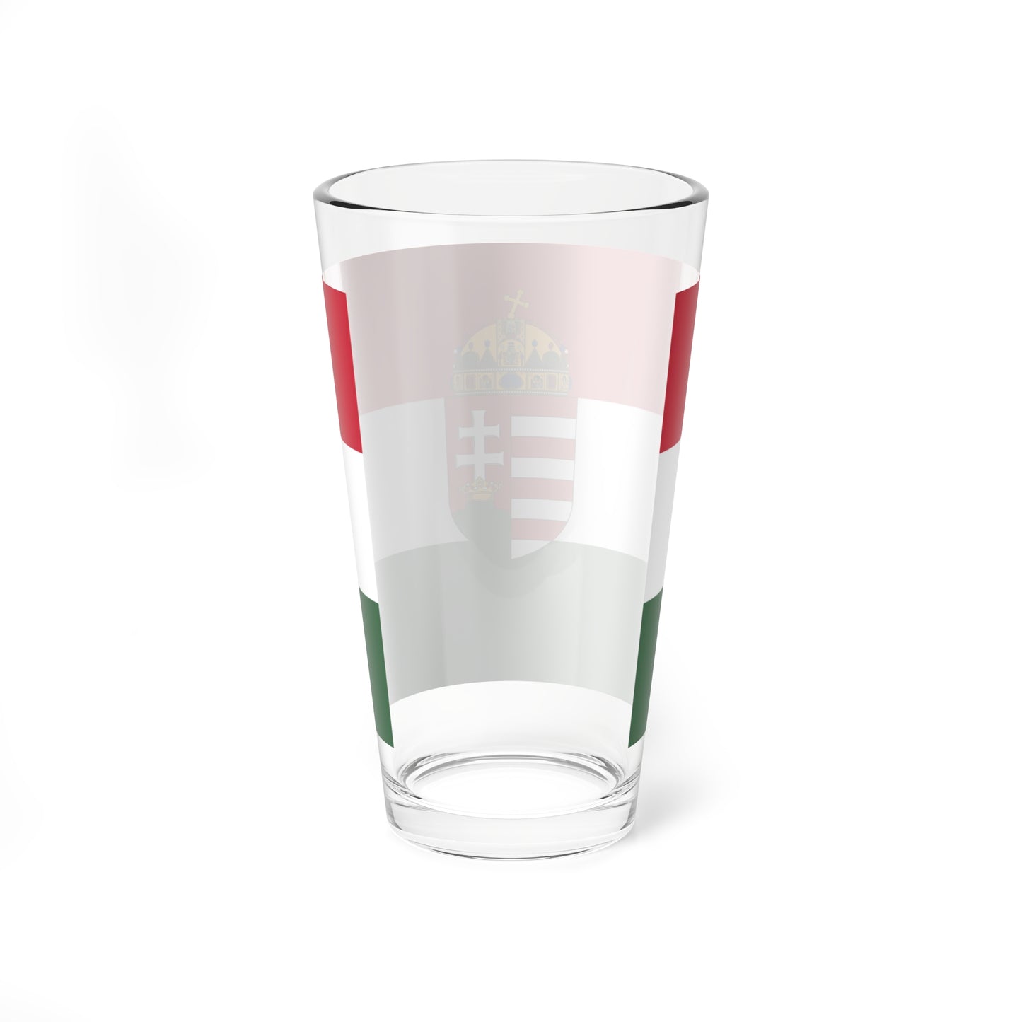 Flag of Hungary 1896-1915 3-2 aspect ratio (Austria) Pint Glass 16oz