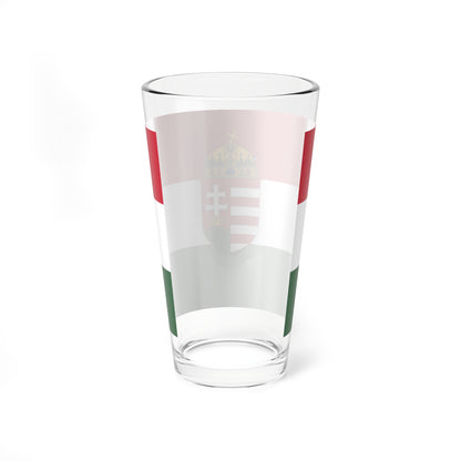 Flag of Hungary 1896-1915 3-2 aspect ratio (Austria) Pint Glass 16oz