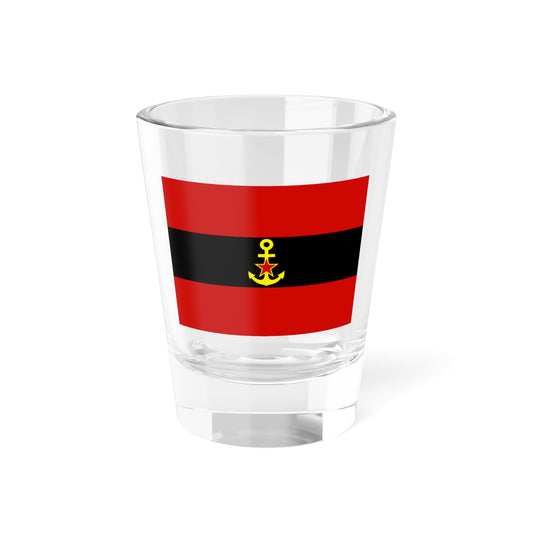 Naval Ensign of Albania 1946 to 1954 - Shot Glass 1.5oz