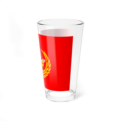 Flag of the Coast Guard Administration of the Republic of China (China) Pint Glass 16oz