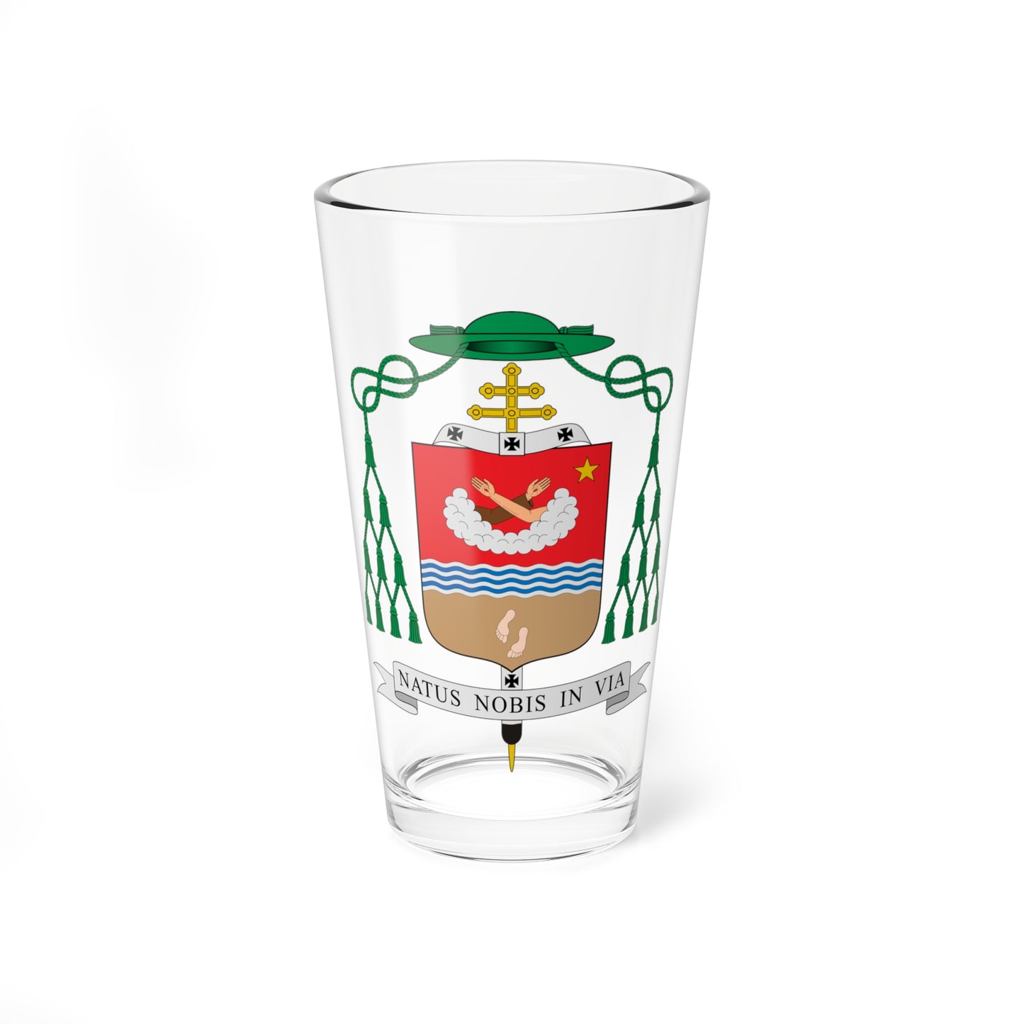 Escudo de Carlos Alberto Breis Pereira (Spain) (Coat of Arms) Pint Glass 16oz