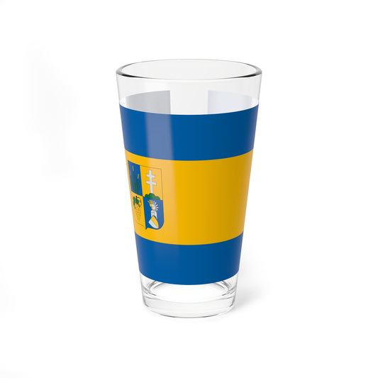 Flag of Csomor (Hungary) Pint Glass 16oz