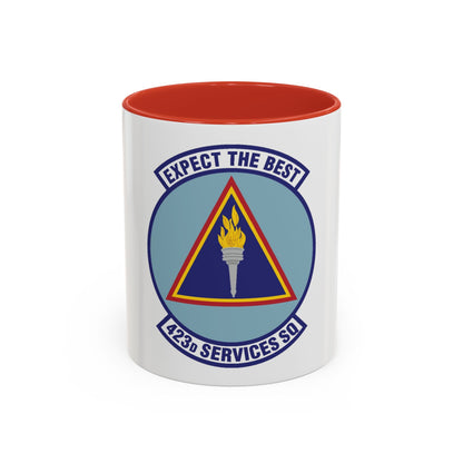 423d Services Squadron (U.S. Air Force) Accent Coffee Mug