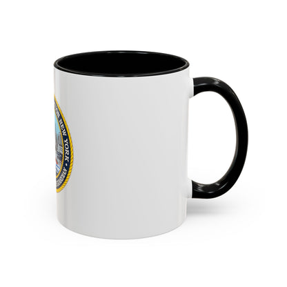 USCG Station New York (U.S. Coast Guard) Accent Coffee Mug
