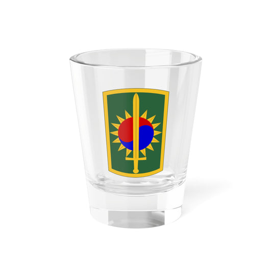 Verre à liqueur de la 8e brigade de police militaire (armée américaine) 1,5 oz