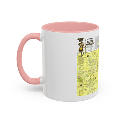 Central America - The Aztec World (1980) (Map) Accent Coffee Mug