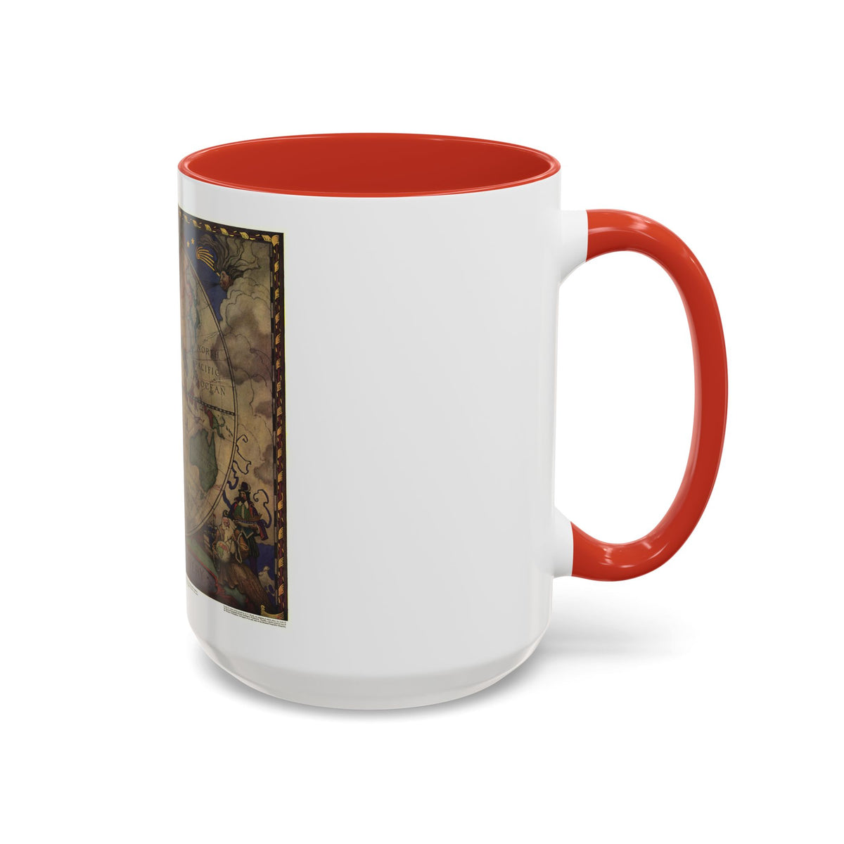 Map of Discovery- Eastern Hemisphere (1928) (Map) Accent Coffee Mug