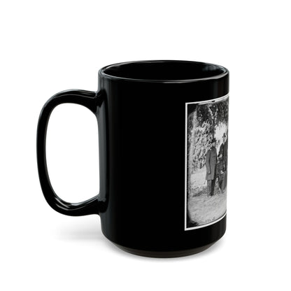 Portrait Of Maj. Gen. Jefferson Davis, Officer Of The Federal Army, And Staff, Washington, D.C. (U.S. Civil War) Black Coffee Mug