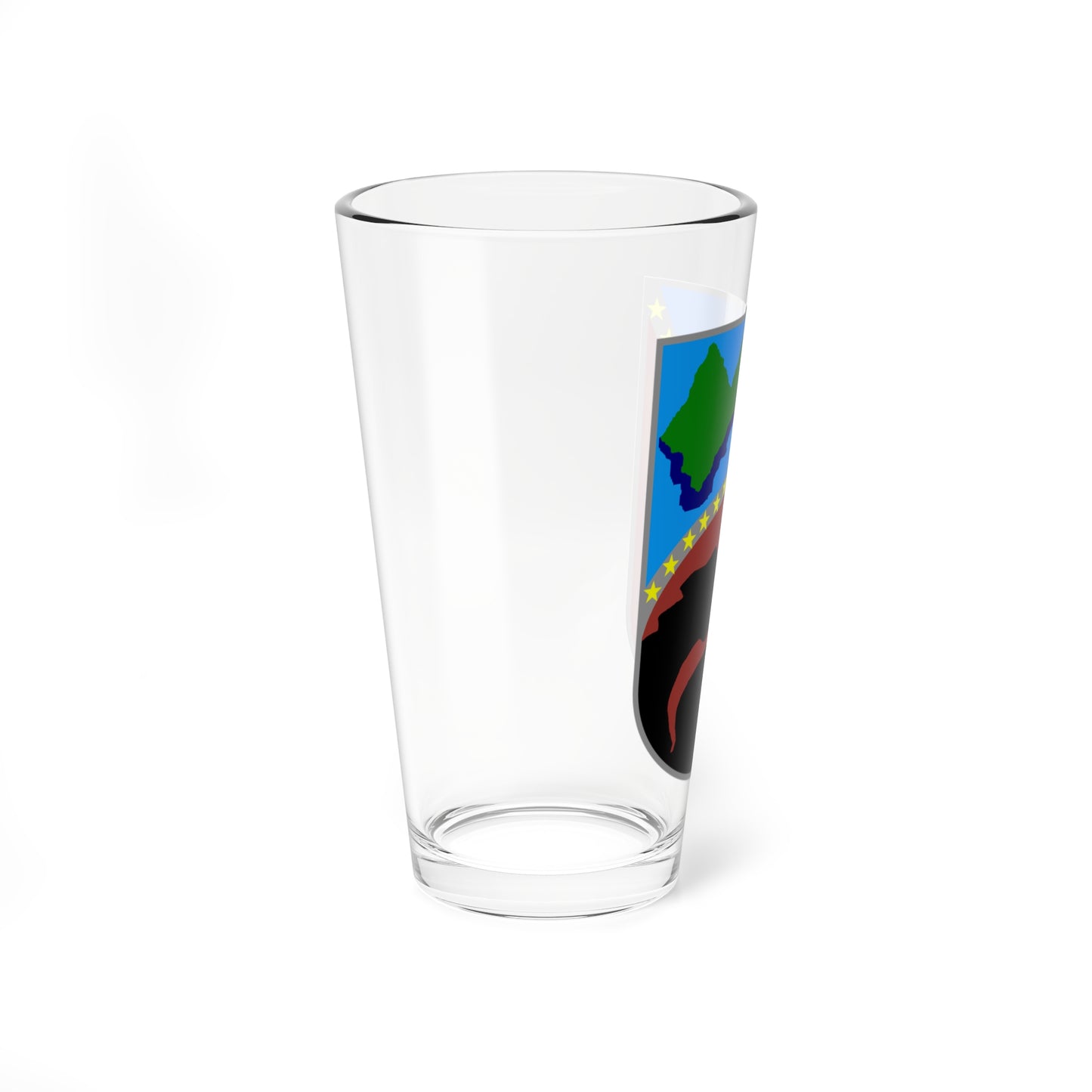 Coat of arms of Zajas Municipality (North Macedonia) (Coat of Arms) Pint Glass 16oz