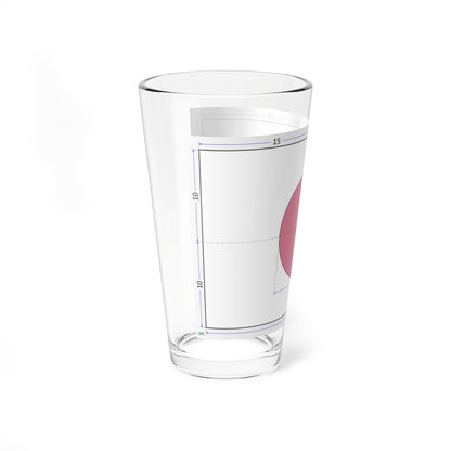 Flag of Japan construction sheet (Japan) Pint Glass 16oz