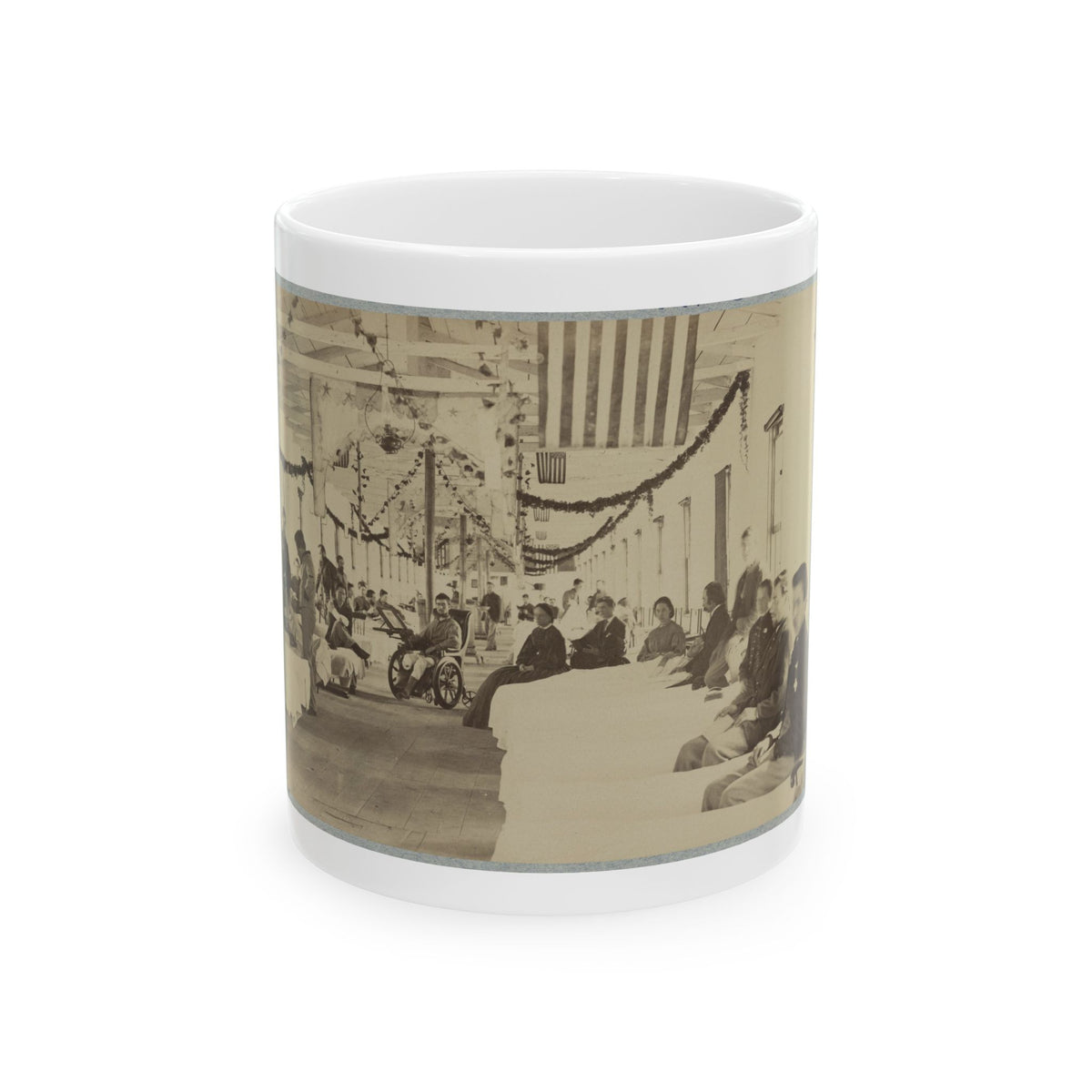 A Ward In Armory Square Hospital, Washington, D.C. (U.S. Civil War) White Coffee Mug