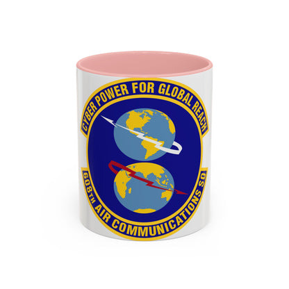 608th Air Communications Squadron (U.S. Air Force) Accent Coffee Mug