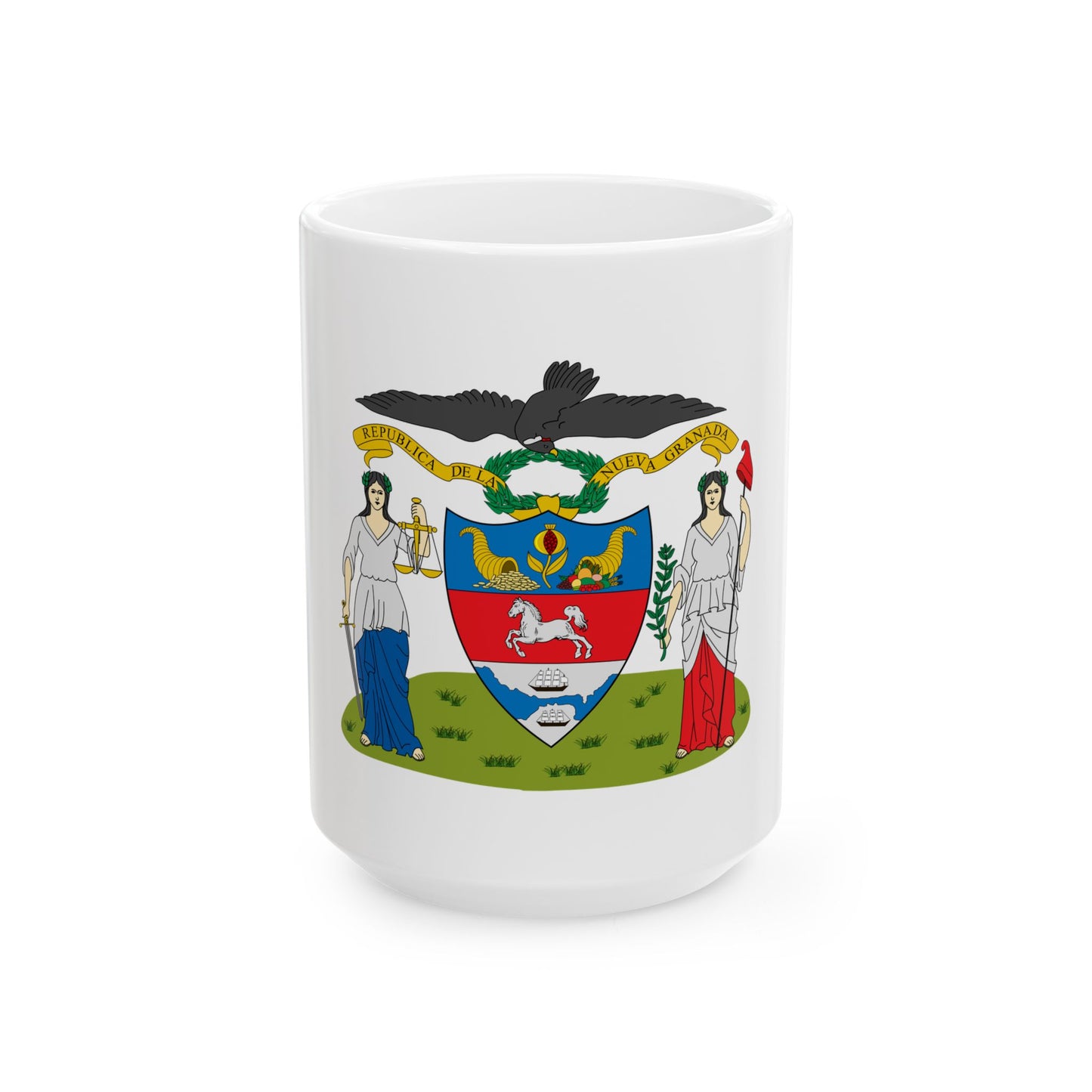 Coat of arms of New Granada (proposal) - White Coffee Mug