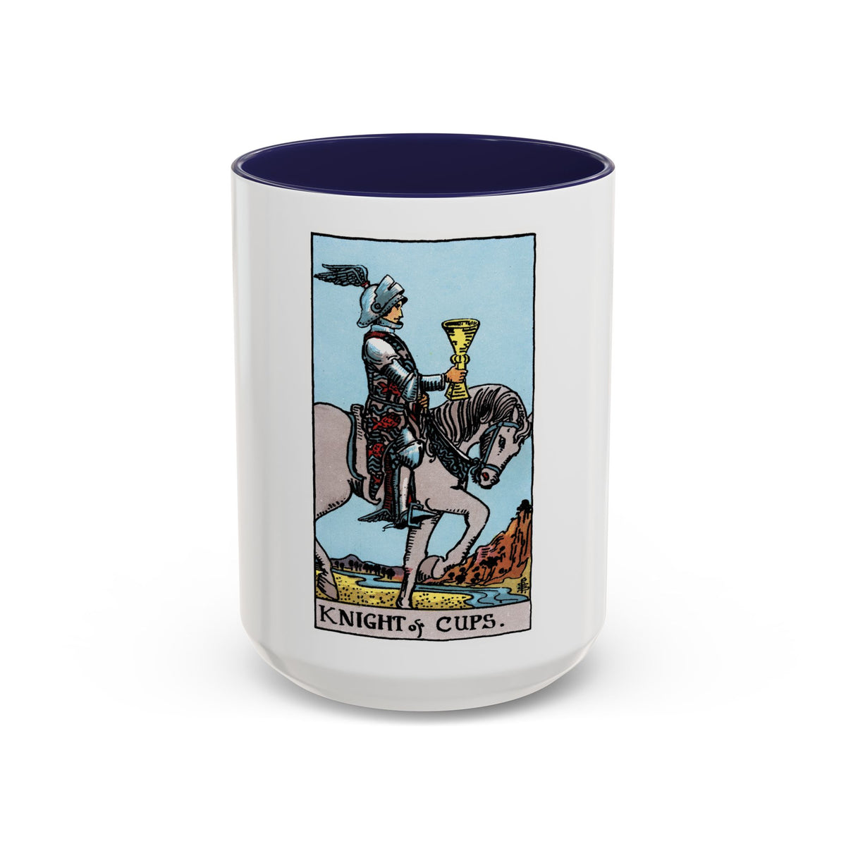 The Knight of Cups (Tarot Card) Accent Coffee Mug