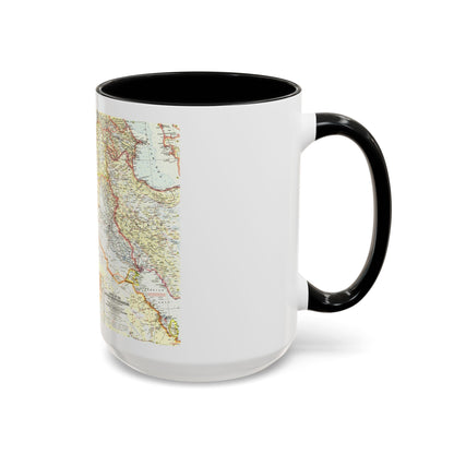 Middle East - The Eastern Mediterranean (1959) (Map) Accent Coffee Mug