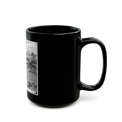 Yorktown, Va. Confederate Fortifications Reinforced With Bales Of Cotton (U.S. Civil War) Black Coffee Mug
