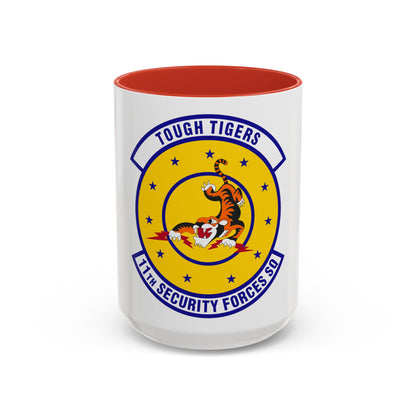 11 Security Forces Squadron USAF (U.S. Air Force) Accent Coffee Mug